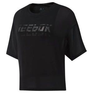 Reebok WOR Meet You There Layering T Shirt Damen - Schwarz - DE 659-FYK